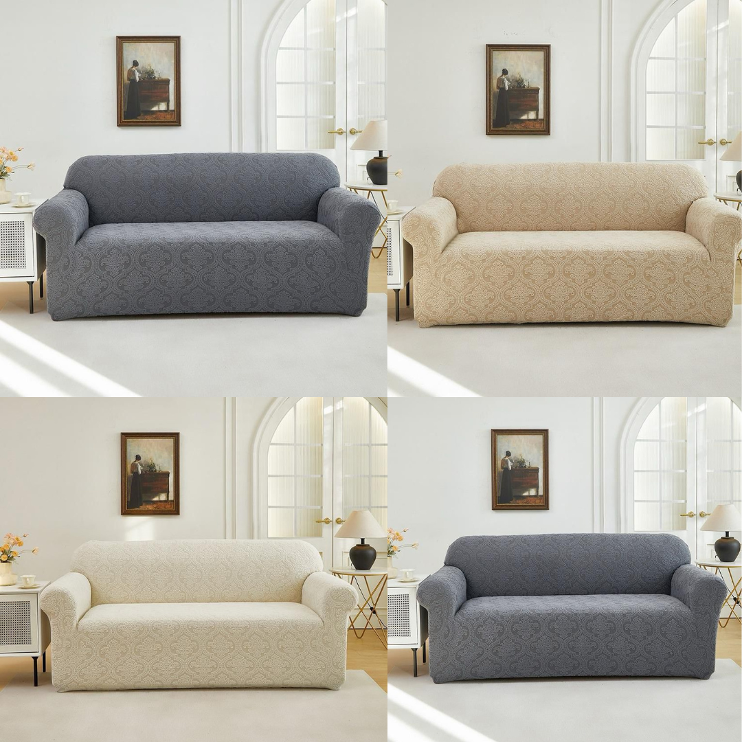 Damask Plain Sofa Covers02 (3:2:1:1)