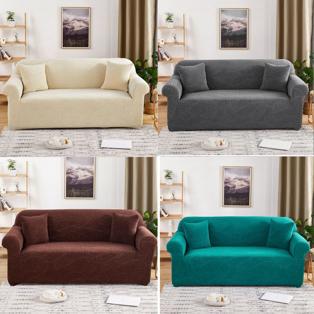 Damask Plain Sofa Covers01 (2Seater)